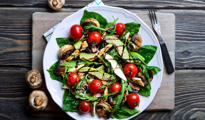 Receta_El_Huertico_Ensalada_Rucula_Espinaca_y_pollo