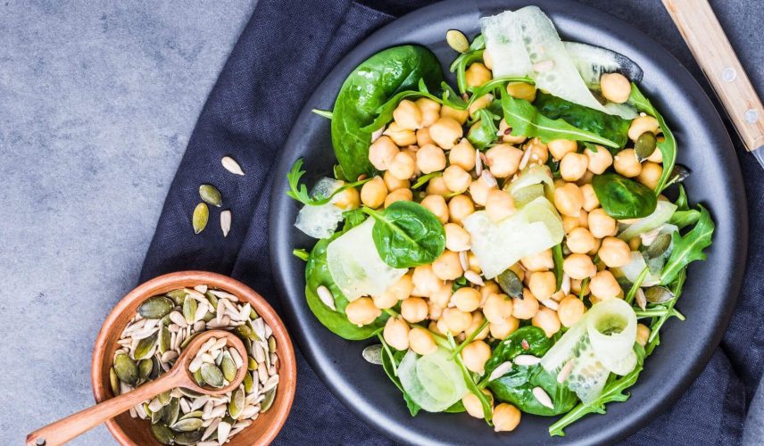 Receta_El_Huertico_Ensalada_de_espinaca_y_rúcula_con_garbanzos