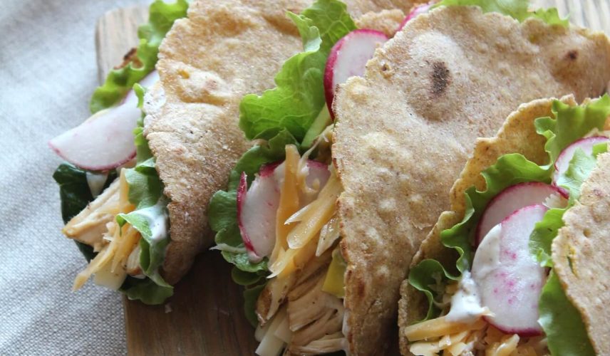 Receta_El_Huertico_Tacos_de_Pollo_Lechuga_salsa_cebollino
